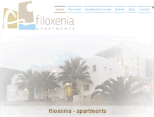 Tablet Screenshot of filoxenia-apartments.gr